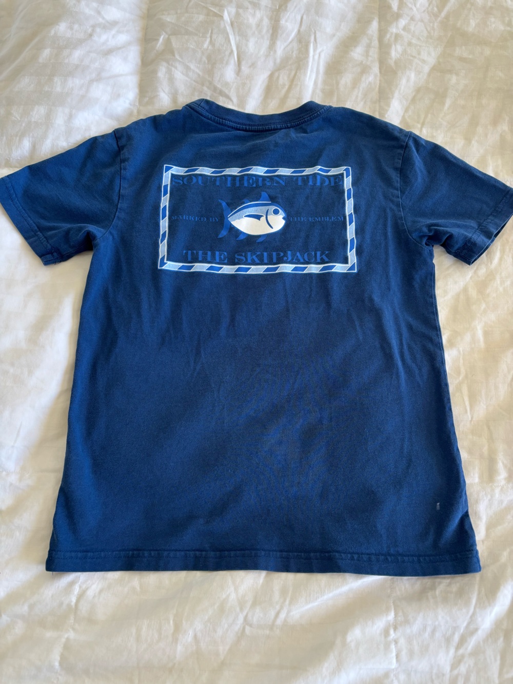 Boys small Southern Tide blue shirt top